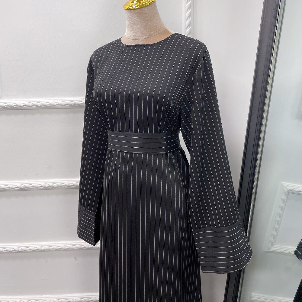 Middle East Stripe Tunneled Dress Women - Meesal