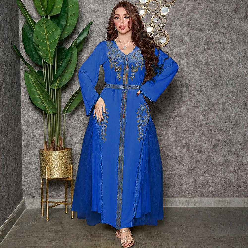 Middle East Diamond Beaded Dress Dress Women - Meesal