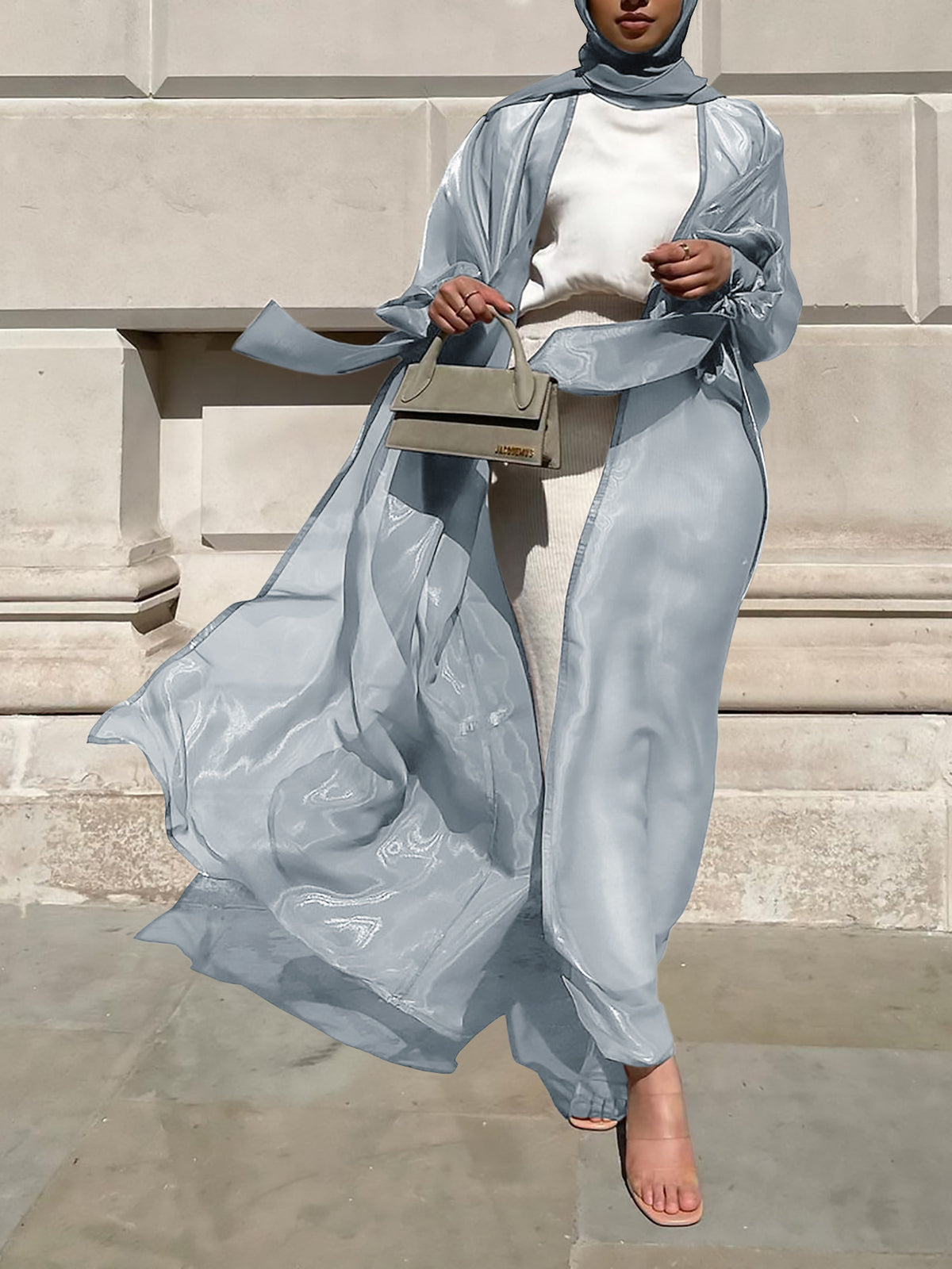 Puff Sleeve Cardigan Summer European And American Dubai Elegant Coat - Meesal