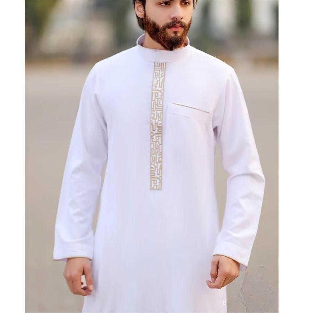 Arab Men's Robe European And American Muslim Printed Clothing - Meesal