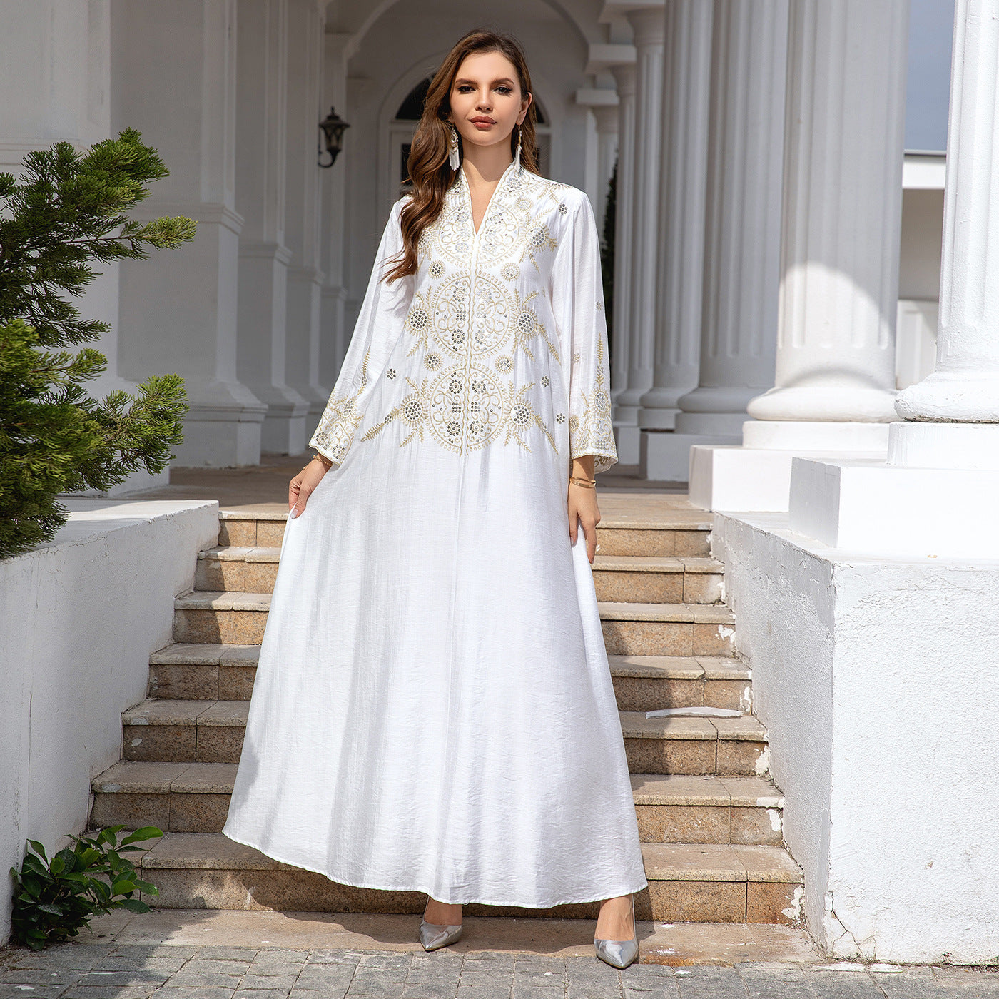 Muslim Women's Wear Robe Middle East Dubai Dress - Meesal