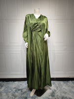 Bright Silk Dress DUBAI Turkish Robe - Meesal