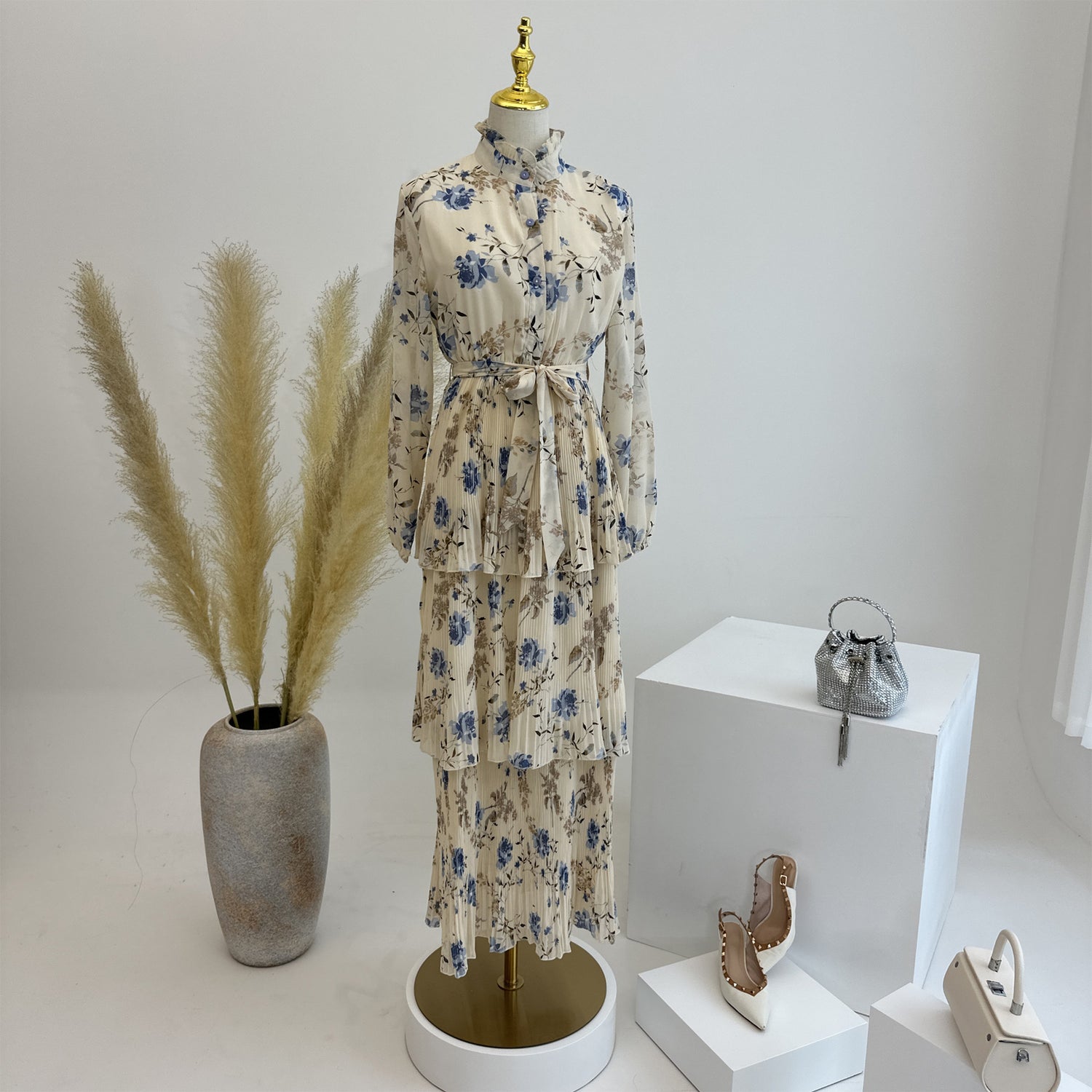 European And American Middle East Pure Meiqi Printed Dress - Meesal