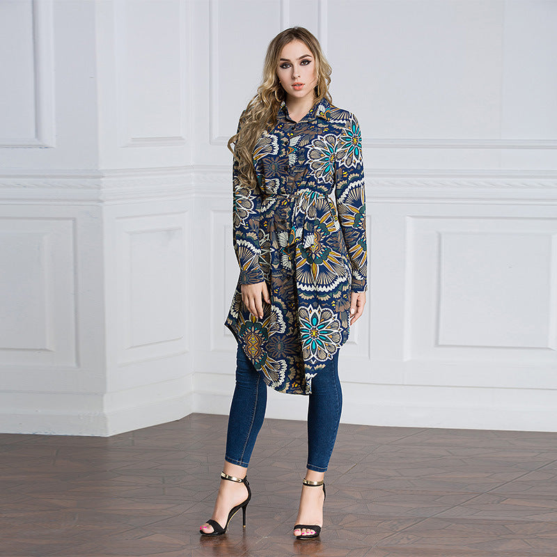 New Fashion Loose Shirt Skirt Plus Size Muslim - Meesal