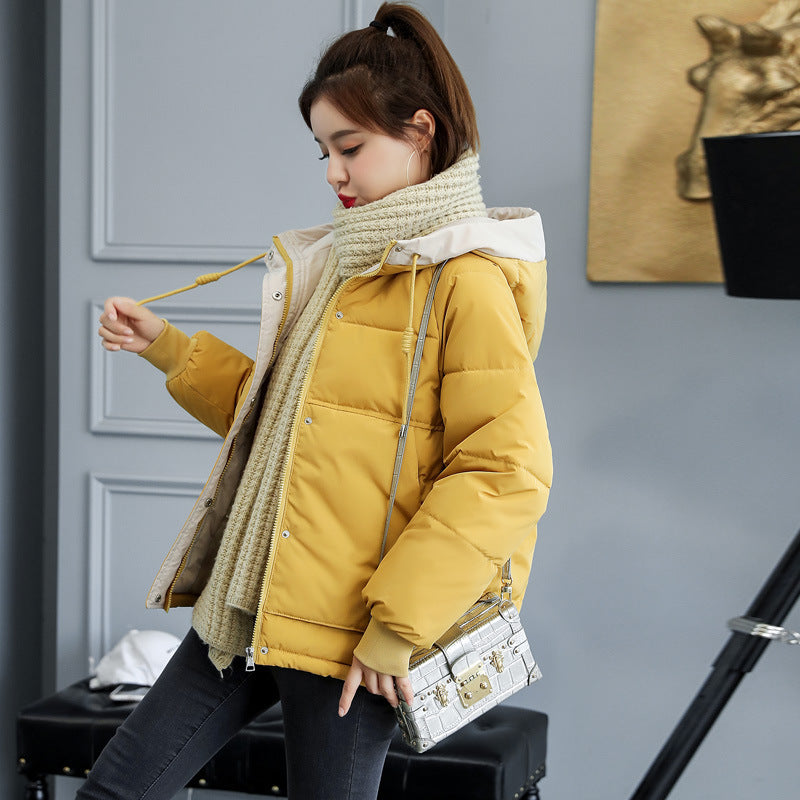 Short Down Coat Loose Korean Style - Meesal