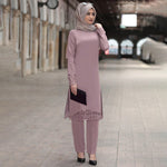 Muslim women's suit abaya two-piece suit - Meesal