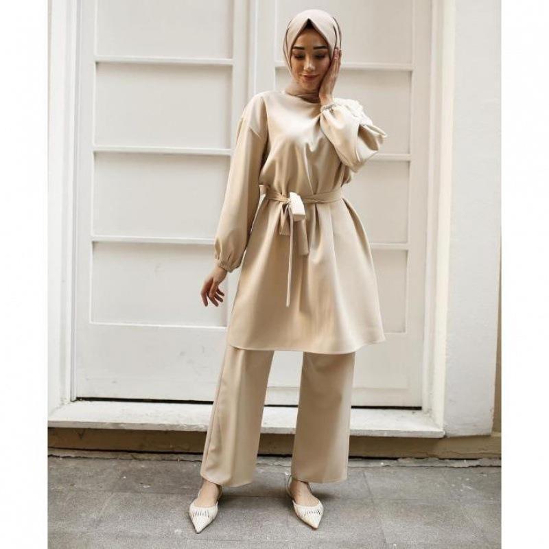 Spot Elastic Cuffs Muslim Women's Arab Ladies Suit - Meesal
