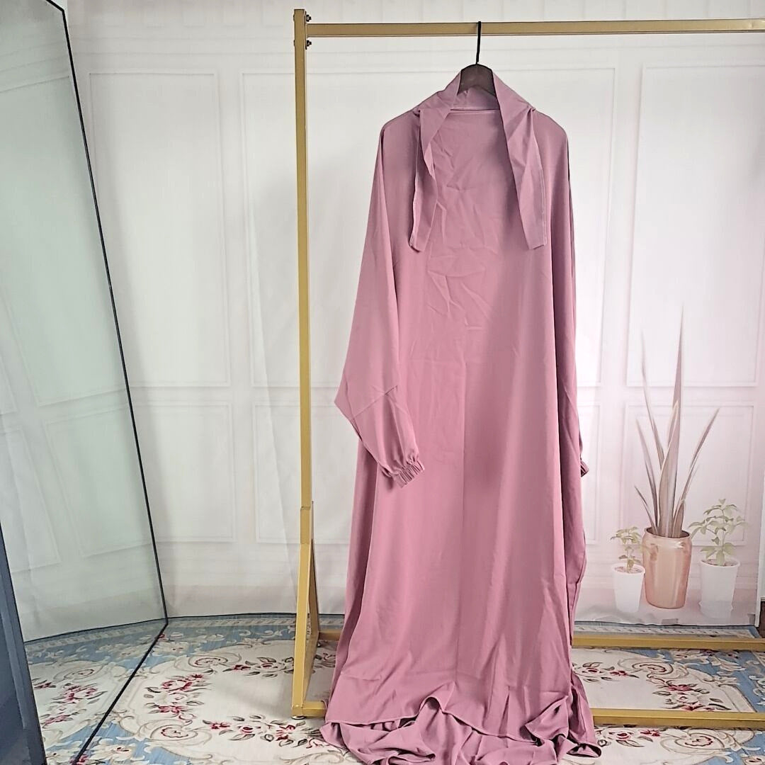 Amazon Abaya Dubai Turkey One-piece Prayer Dress - Meesal