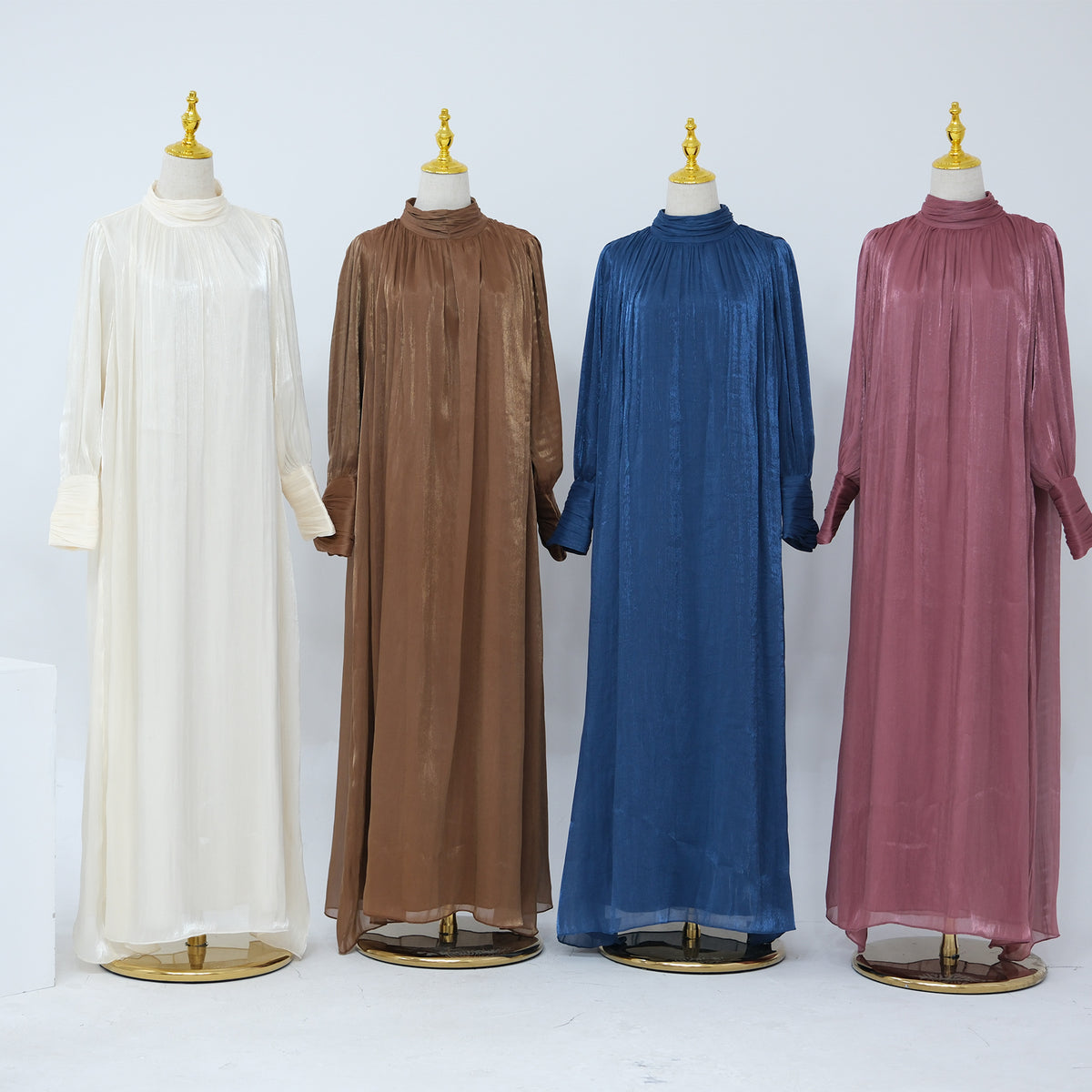 Turkey Dubai Exquisite Pure Color Tied Dress - Meesal