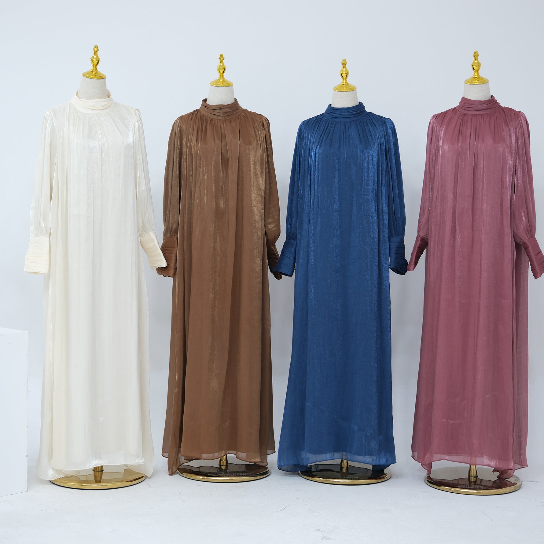 Turkey Dubai Exquisite Pure Color Tied Dress - Meesal