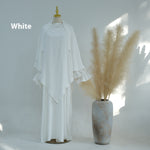 Middle East Dubai Turkey Solid Color Dress Leisure - Meesal