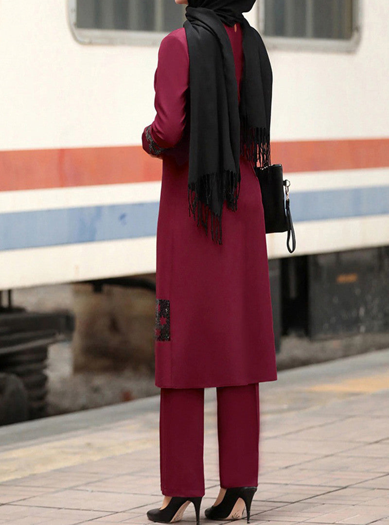 Muslim Women's Middle Eastern New Suit Dubai Abaya - Meesal