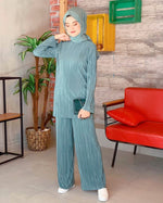 Ethnic Style Loose Casual Pleated Suit Southeast Asian Arab Women's Clothing - Meesal