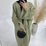Dubai Middle East Turkey Loose Plus Size Elegant Cardigan Robe - Meesal