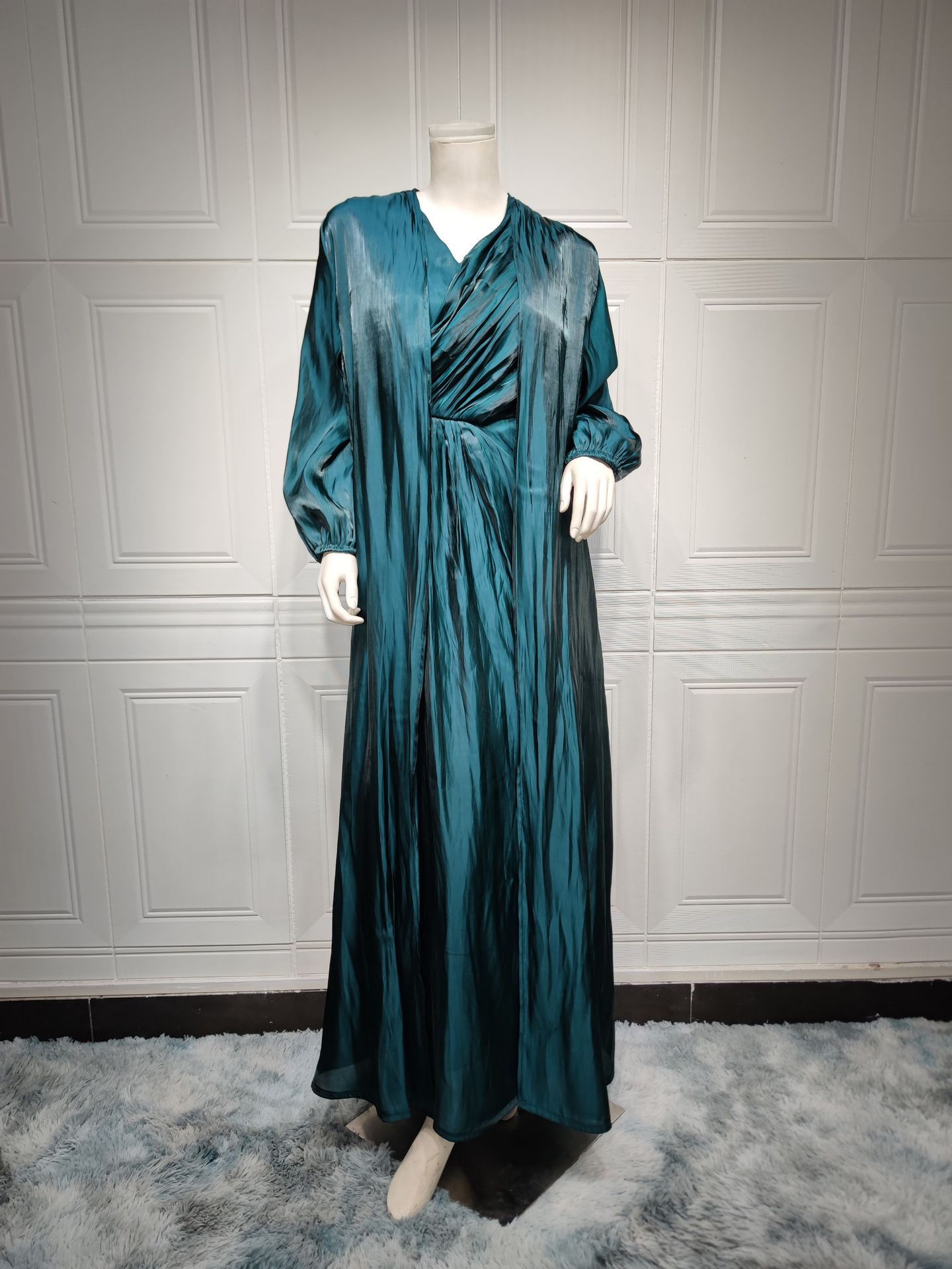 Bright Silk Dress DUBAI Turkish Robe - Meesal