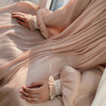 Turkey Dubai Exquisite Pure Color Tied Dress - Meesal