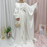 Puff Sleeve Cardigan Dubai Elegant Dress - Meesal