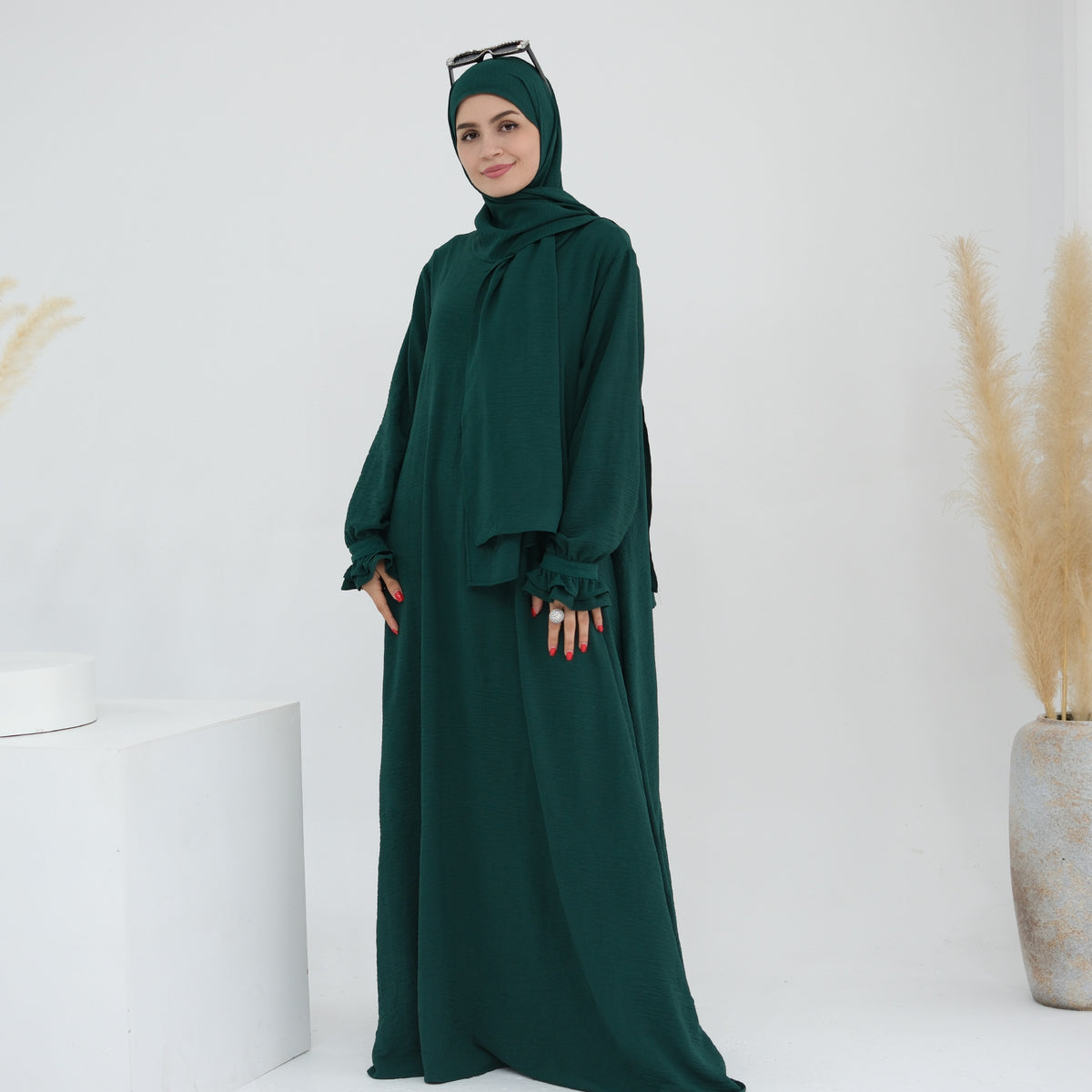 Middle East Dubai Turkey Headscarf Dress - Meesal
