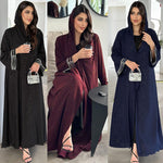 Muslim Modest Women's Arab Abaya Cardigan Robe - Meesal