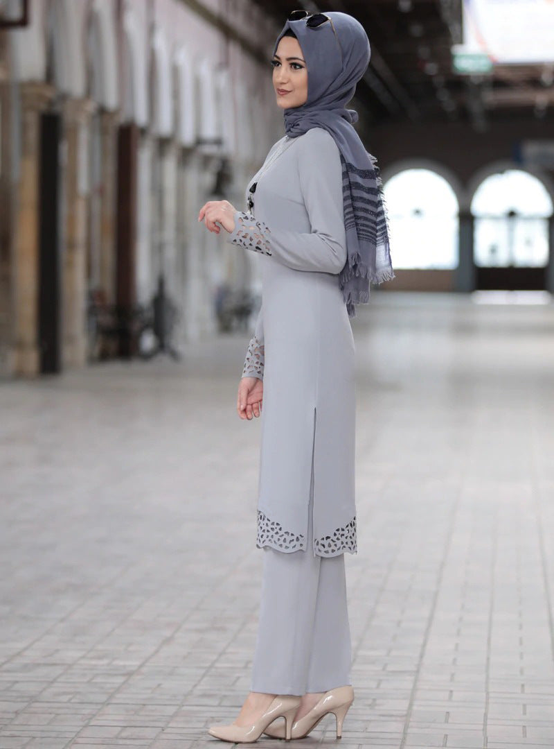 Muslim women's suit abaya two-piece suit - Meesal