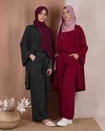 Turkish fashion solid color three-piece suit - Meesal