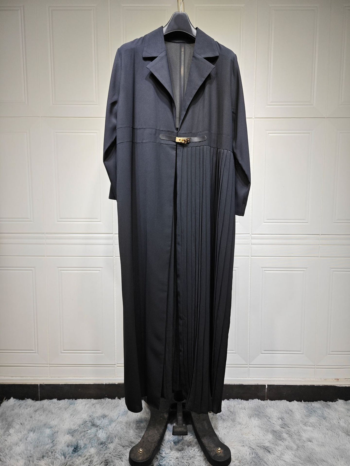 Cardigan Robe Pleated Pleated Coat Muslim Arab Clothing - Meesal
