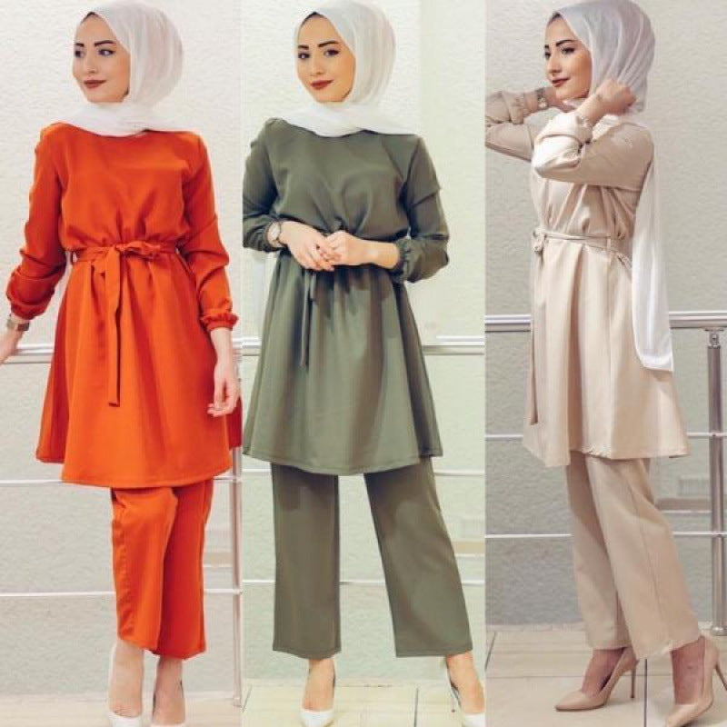 Spot Elastic Cuffs Muslim Women's Arab Ladies Suit - Meesal