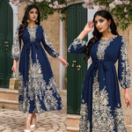 Middle East Arab Muslim Printed Dress - Meesal