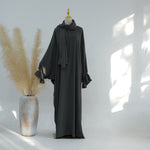 Middle East Dubai Turkey Solid Color Dress Leisure - Meesal