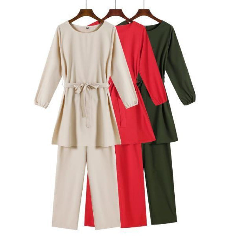 Spot Elastic Cuffs Muslim Women's Arab Ladies Suit - Meesal