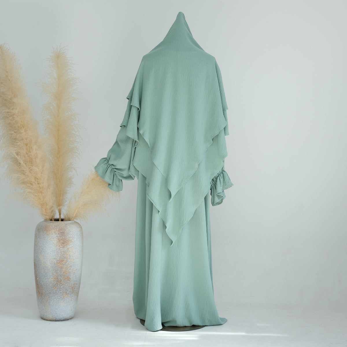 Middle East Dubai Turkey Solid Color Dress Leisure - Meesal