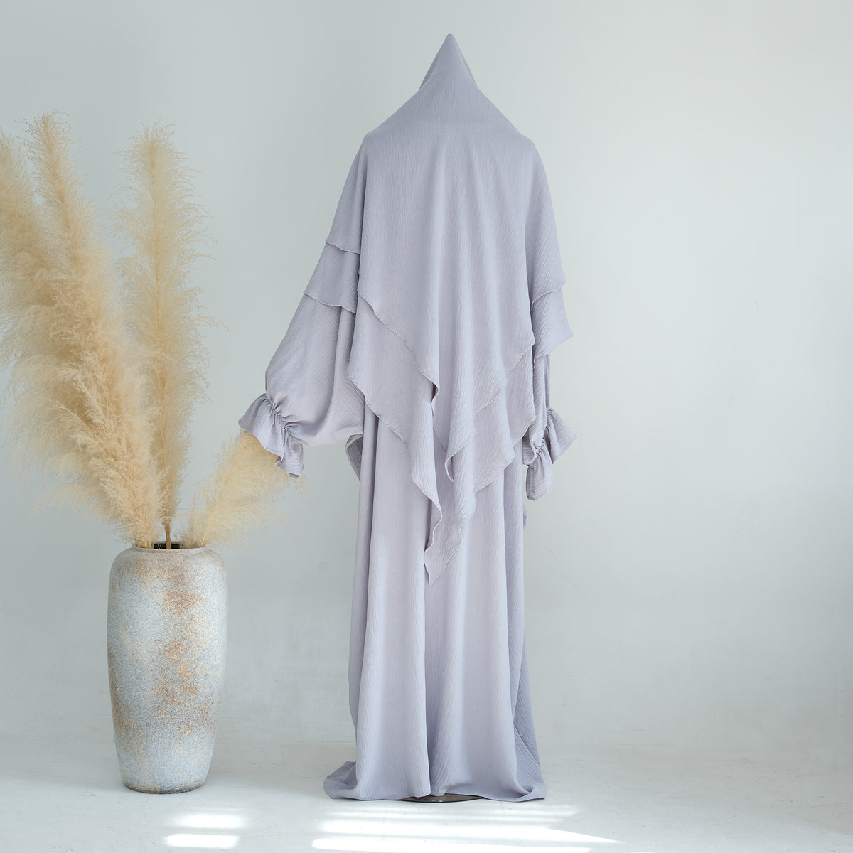 Middle East Dubai Turkey Solid Color Dress Leisure - Meesal