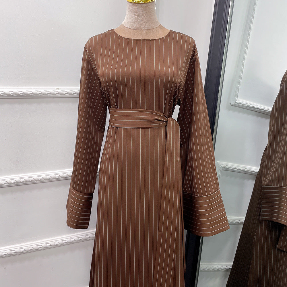 Middle East Stripe Tunneled Dress Women - Meesal