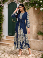 Middle East Arab Muslim Printed Dress - Meesal