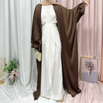 Puff Sleeve Cardigan Dubai Elegant Dress - Meesal