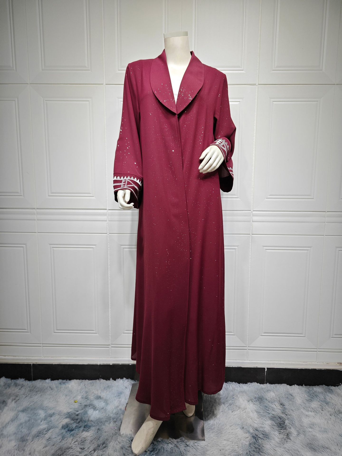 Muslim Modest Women's Arab Abaya Cardigan Robe - Meesal