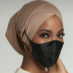Solid flowers head scarf - Meesal
