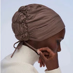 Solid flowers head scarf - Meesal