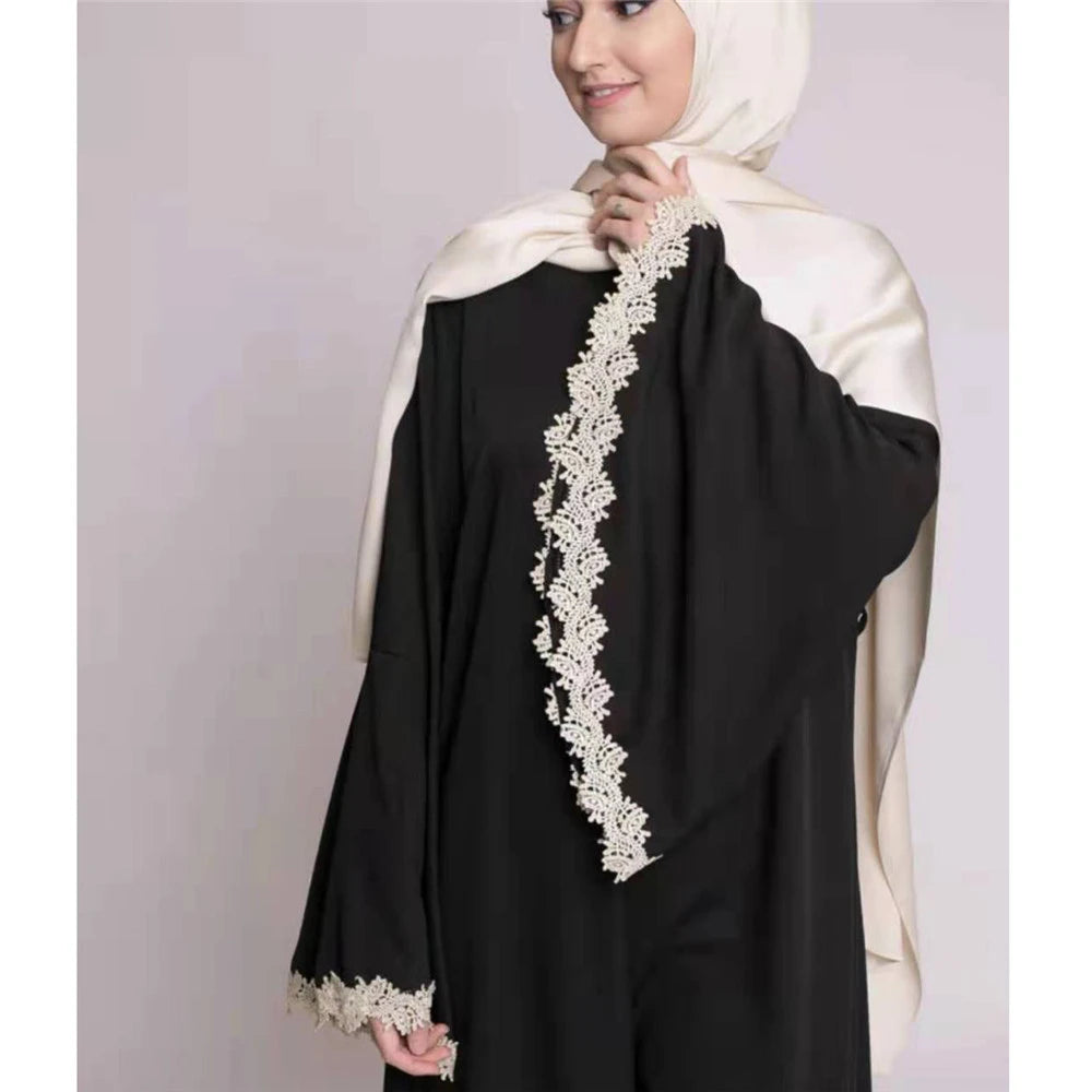 Ramadan Muslim Women Arabic Abaya Turkey Middle East Maxi Robe Gown Dubai Flare Sleeve Long Dress Islamic Clothing Caftan Casual - Meesal