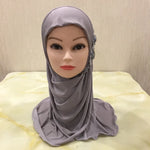 Solid flowers head scarf - Meesal
