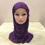 Solid flowers head scarf - Meesal