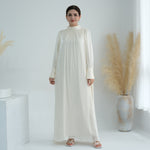 Turkey Dubai Exquisite Pure Color Tied Dress - Meesal