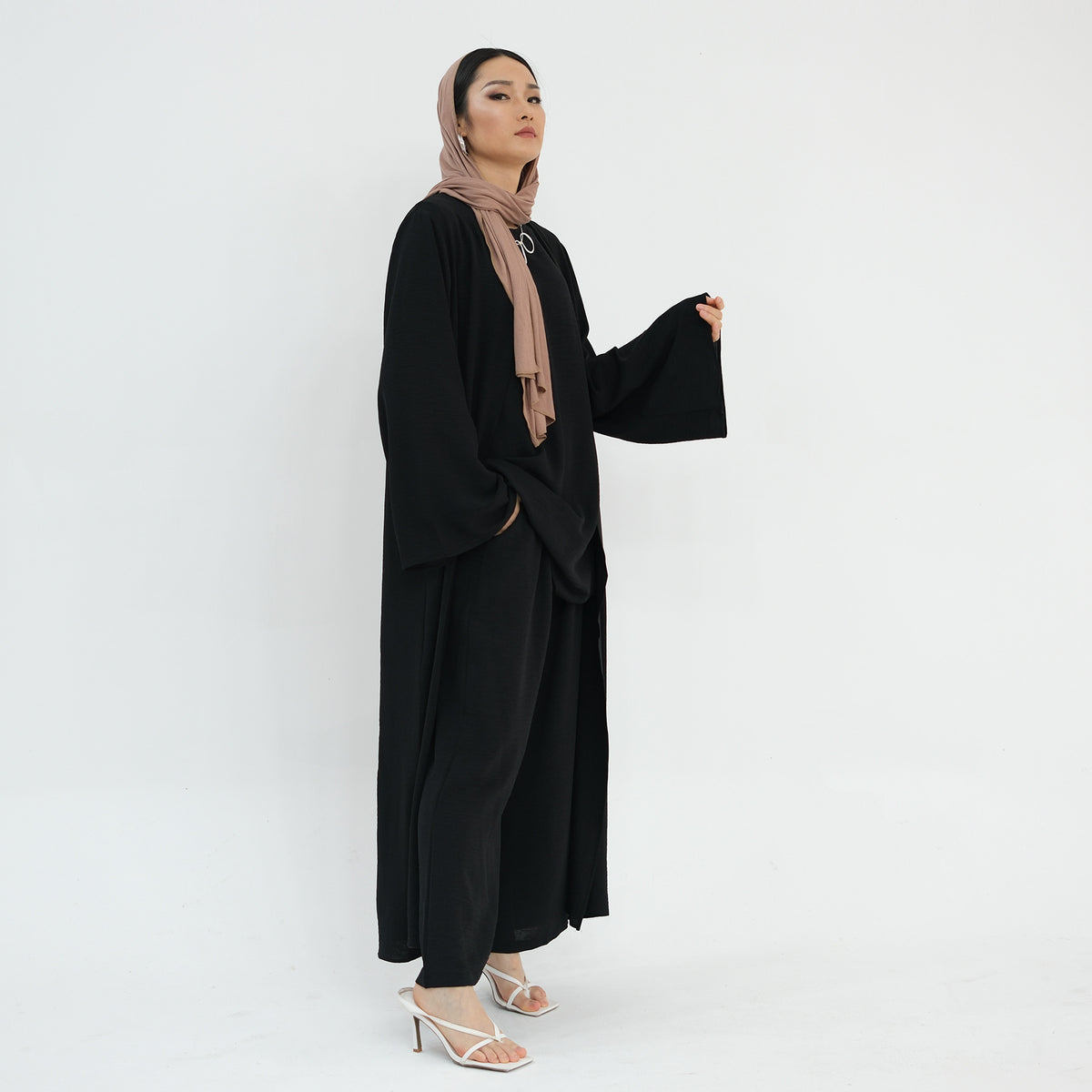Women's Turkish Solid Color Three-piece Set Suit - Meesal