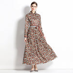 Slim-fit Positioning Printing Dress Women - Meesal