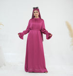 European And American Dubai Elegant Satin Dress - Meesal
