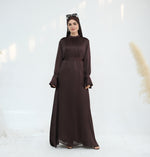 European And American Dubai Elegant Satin Dress - Meesal