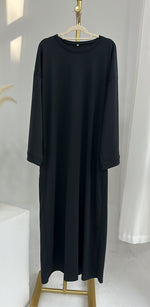 Dubai Middle East Turkey Solid Color Hoodie Dress - Meesal