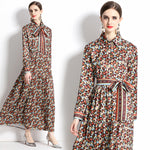 Slim-fit Positioning Printing Dress Women - Meesal