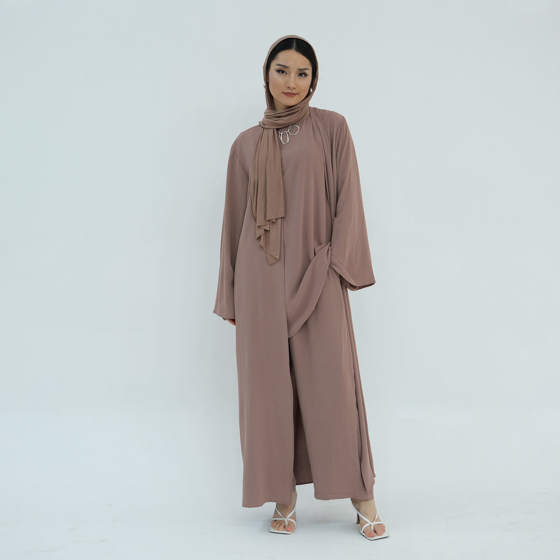Women's Turkish Solid Color Three-piece Set Suit - Meesal