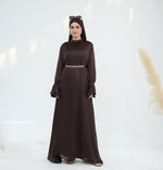 European And American Dubai Elegant Satin Dress - Meesal